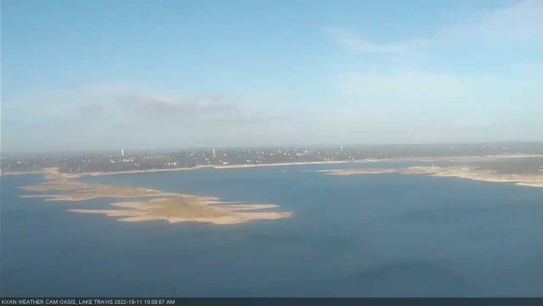 Lake Travis webcam, October 11, 2022 10:00 AM CT