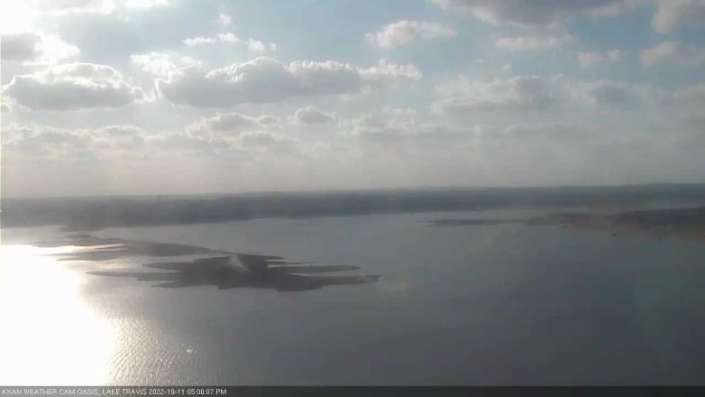 Lake Travis webcam, October 11, 2022 5:00 PM CT