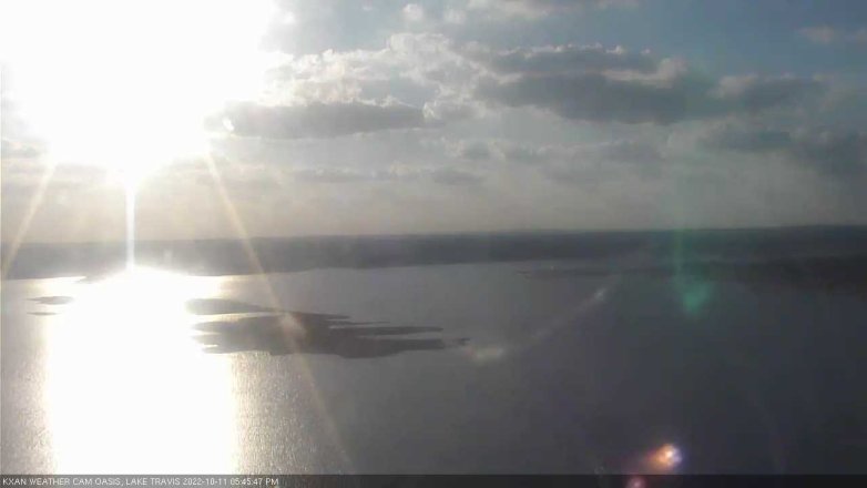 Lake Travis webcam, October 11, 2022 5:45 PM CT