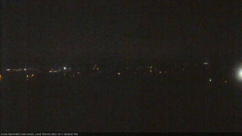 Lake Travis webcam, October 11, 2022 8:00 PM CT