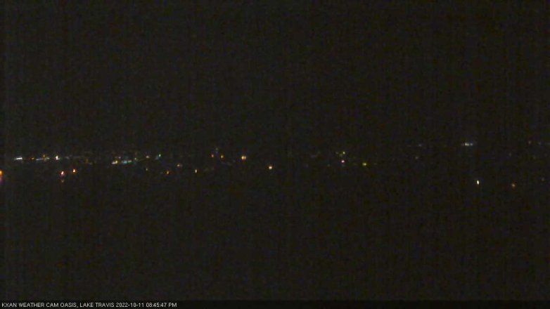 Lake Travis webcam, October 11, 2022 8:45 PM CT