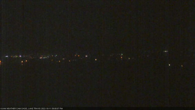 Lake Travis webcam, October 11, 2022 9:00 PM CT