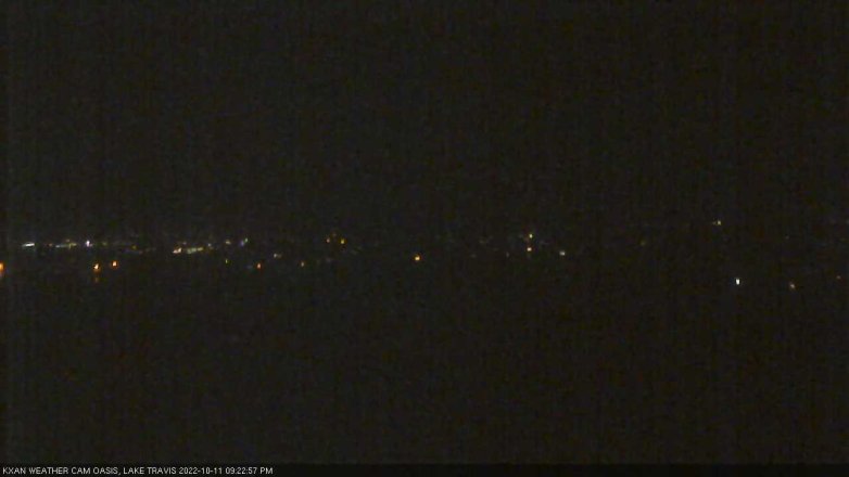 Lake Travis webcam, October 11, 2022 9:25 PM CT