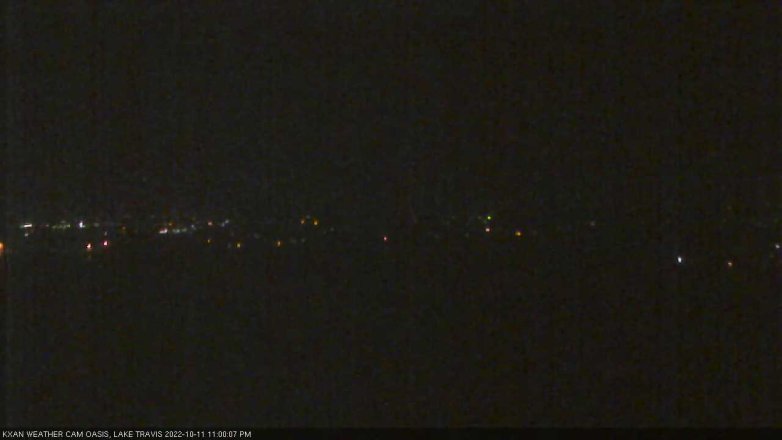 Lake Travis webcam, October 11, 2022 11:00 PM CT