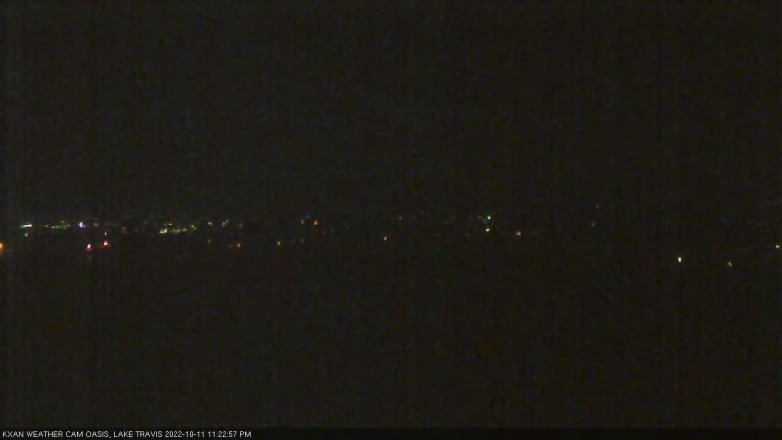 Lake Travis webcam, October 11, 2022 11:25 PM CT