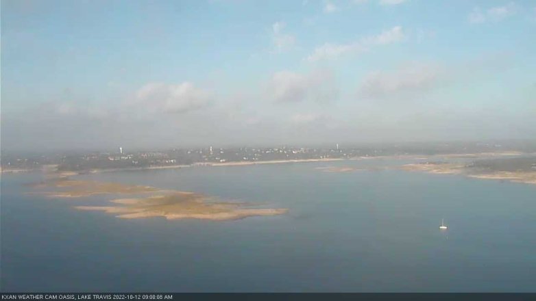 Lake Travis webcam, October 12, 2022 9:00 AM CT