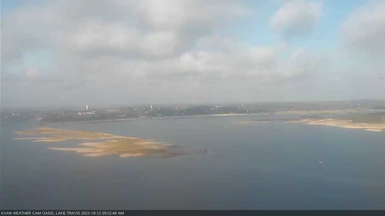 Lake Travis webcam, October 12, 2022 9:25 AM CT
