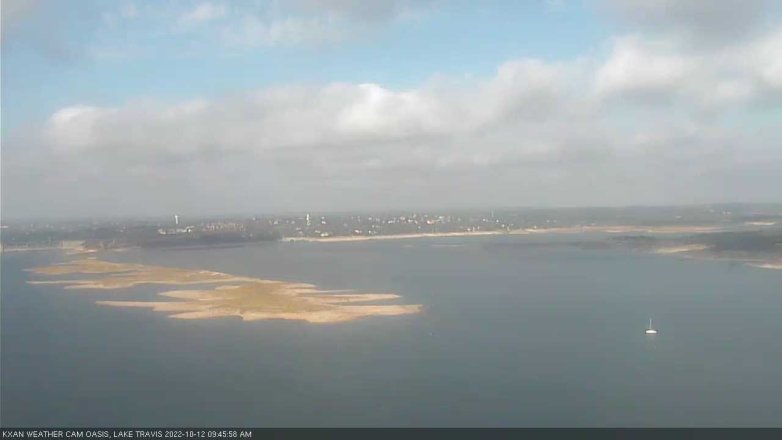 Lake Travis webcam, October 12, 2022 9:45 AM CT