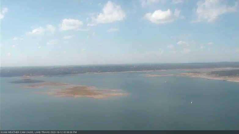 Lake Travis webcam, October 12, 2022 2:00 PM CT