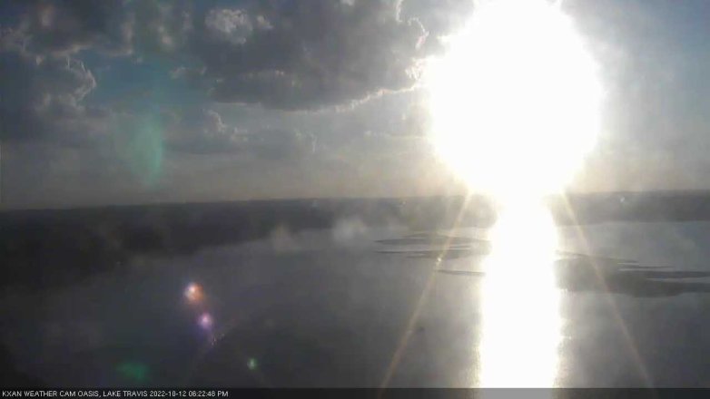 Lake Travis webcam, October 12, 2022 6:25 PM CT