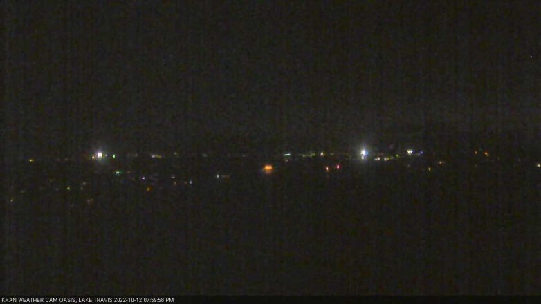 Lake Travis webcam, October 12, 2022 8:00 PM CT