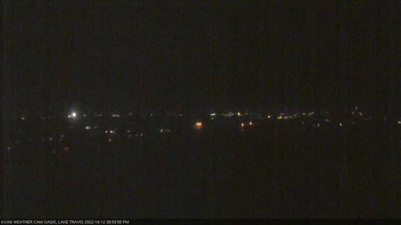 Lake Travis webcam, October 12, 2022 9:00 PM CT