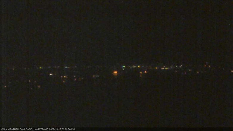 Lake Travis webcam, October 12, 2022 9:25 PM CT
