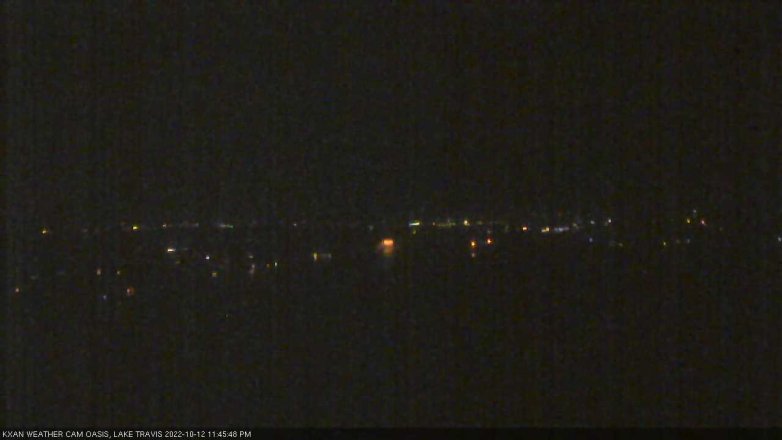Lake Travis webcam, October 12, 2022 11:45 PM CT