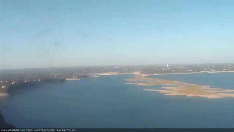 Lake Travis webcam, October 13, 2022 9:25 AM CT
