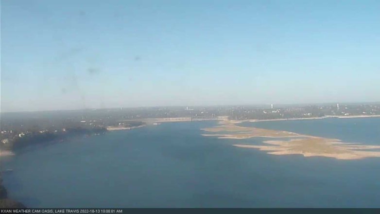 Lake Travis webcam, October 13, 2022 10:00 AM CT