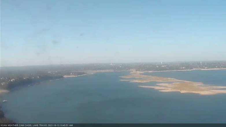 Lake Travis webcam, October 13, 2022 10:45 AM CT