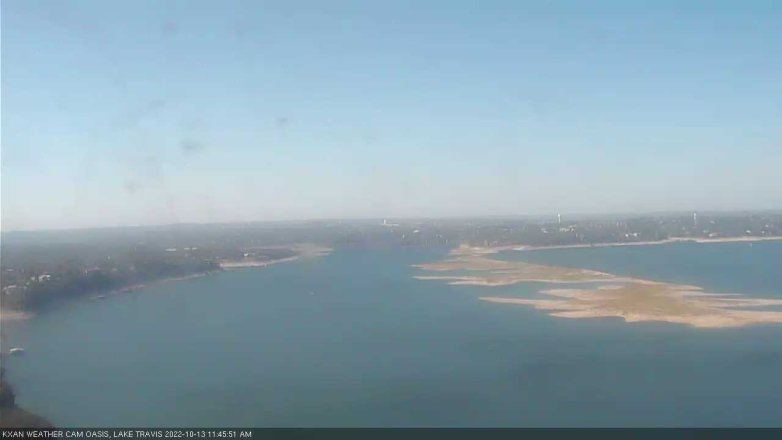 Lake Travis webcam, October 13, 2022 11:45 AM CT