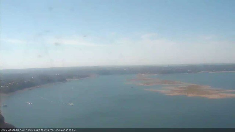 Lake Travis webcam, October 13, 2022 2:00 PM CT