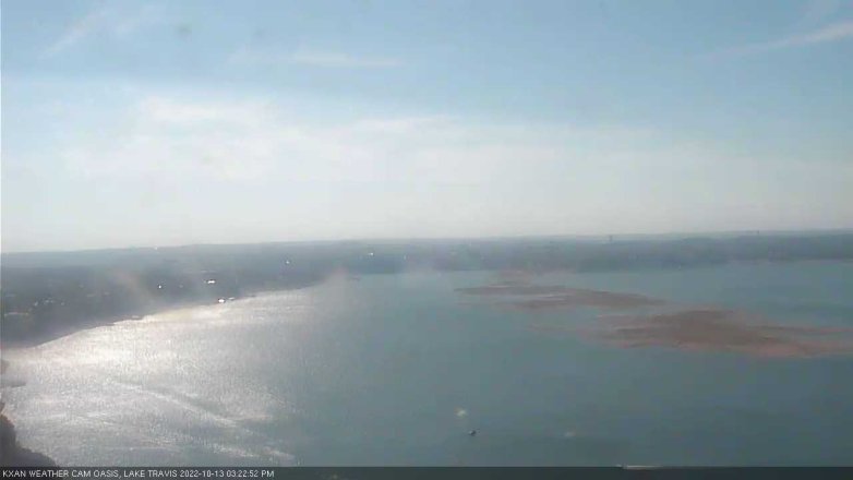 Lake Travis webcam, October 13, 2022 3:25 PM CT