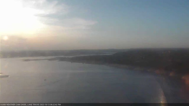 Lake Travis webcam, October 13, 2022 6:25 PM CT