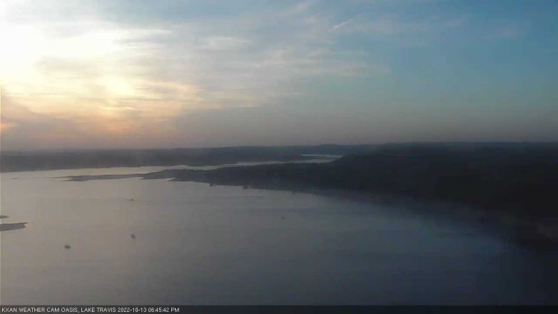 Lake Travis webcam, October 13, 2022 6:45 PM CT