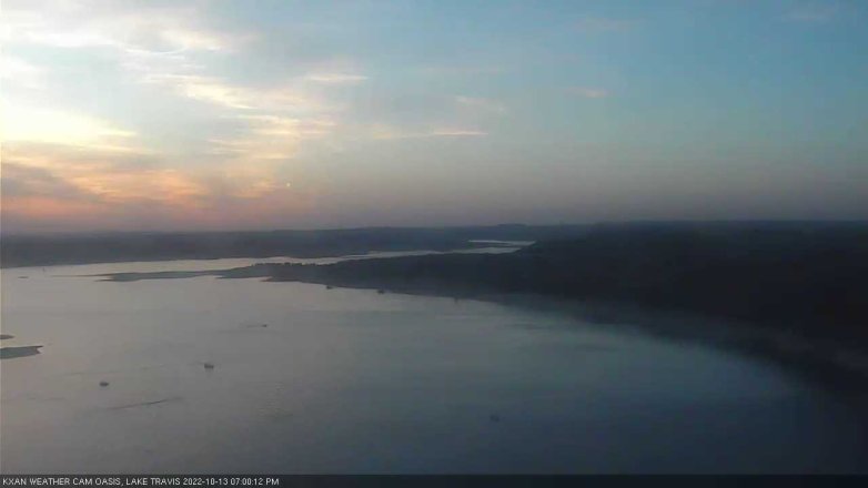 Lake Travis webcam, October 13, 2022 7:00 PM CT