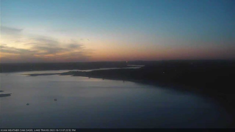 Lake Travis webcam, October 13, 2022 7:25 PM CT