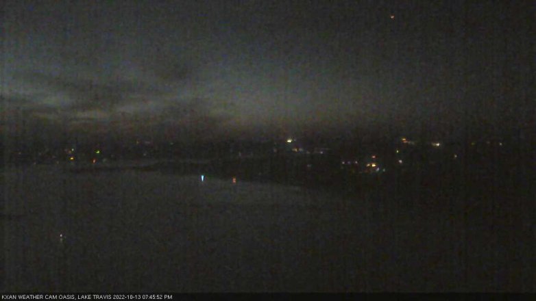 Lake Travis webcam, October 13, 2022 7:45 PM CT