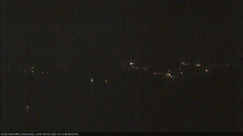 Lake Travis webcam, October 13, 2022 8:00 PM CT