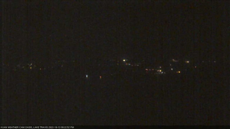 Lake Travis webcam, October 13, 2022 8:25 PM CT