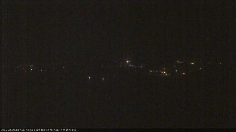 Lake Travis webcam, October 13, 2022 8:45 PM CT