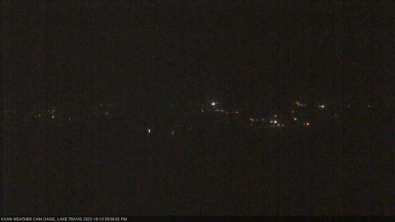 Lake Travis webcam, October 13, 2022 9:00 PM CT