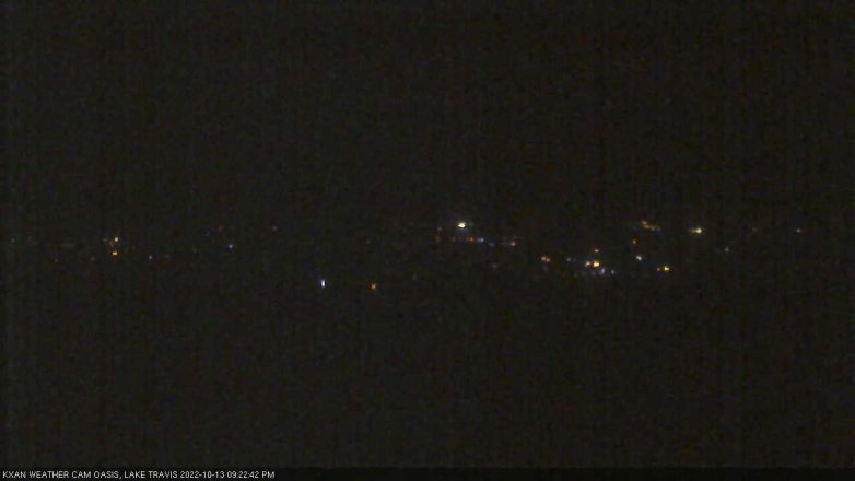 Lake Travis webcam, October 13, 2022 9:25 PM CT