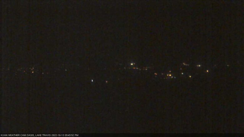 Lake Travis webcam, October 13, 2022 9:45 PM CT