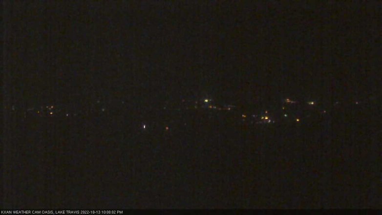 Lake Travis webcam, October 13, 2022 10:00 PM CT