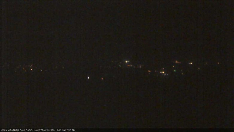 Lake Travis webcam, October 13, 2022 10:25 PM CT