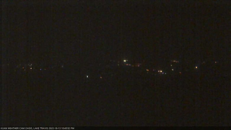 Lake Travis webcam, October 13, 2022 10:45 PM CT