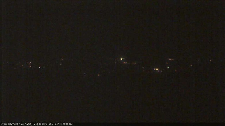Lake Travis webcam, October 13, 2022 11:25 PM CT