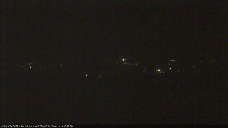 Lake Travis webcam, October 13, 2022 11:45 PM CT