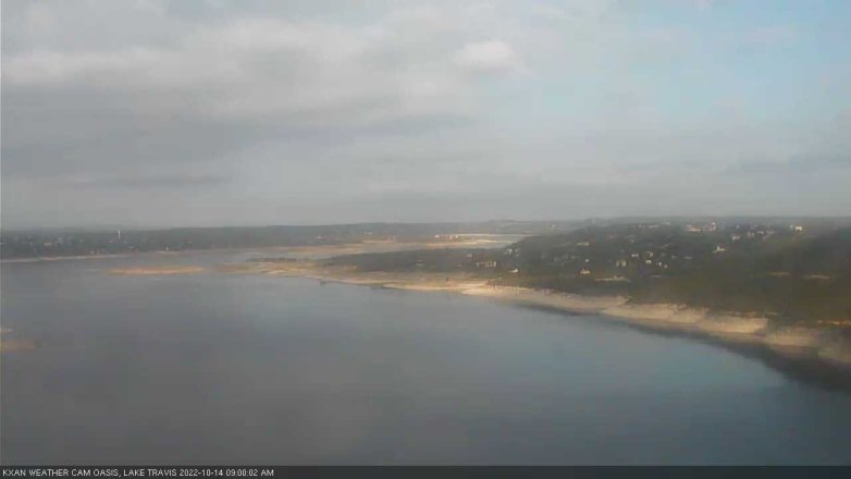 Lake Travis webcam, October 14, 2022 9:00 AM CT