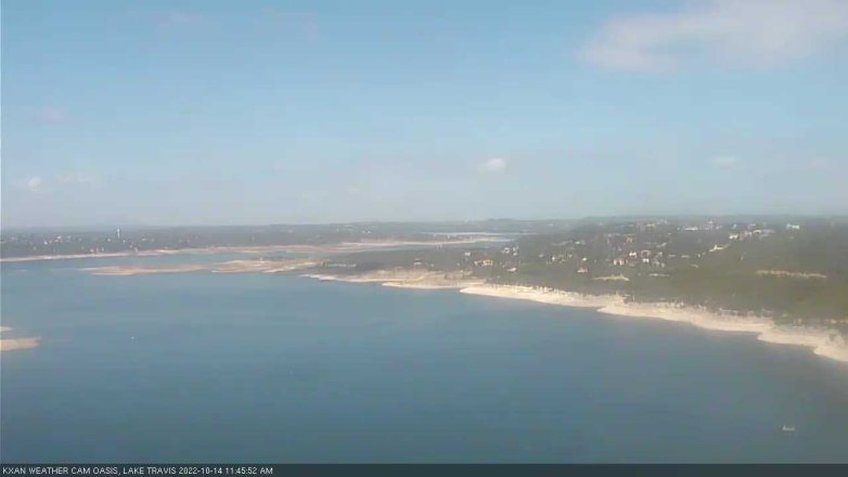 Lake Travis webcam, October 14, 2022 11:45 AM CT