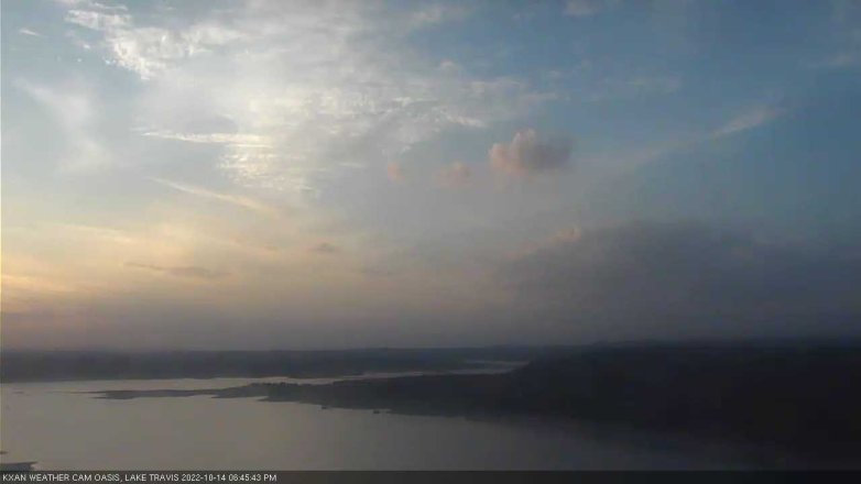 Lake Travis webcam, October 14, 2022 6:45 PM CT
