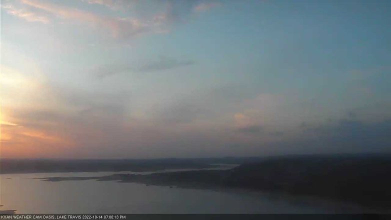Lake Travis webcam, October 14, 2022 7:00 PM CT