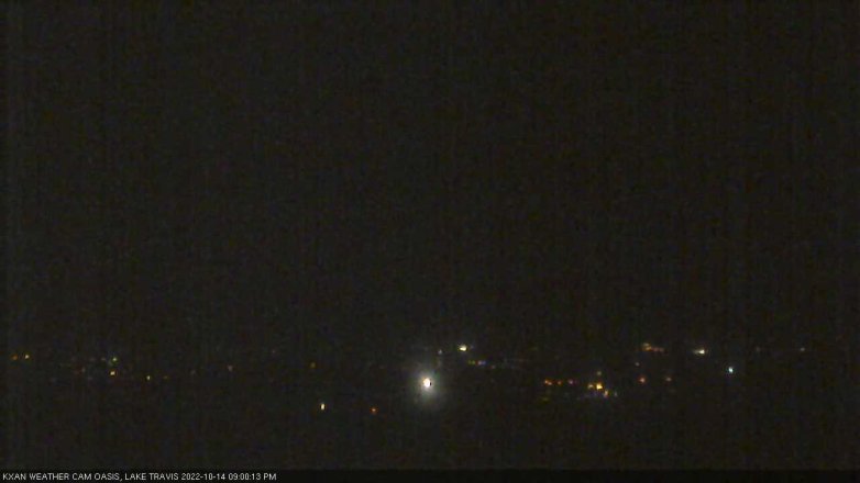 Lake Travis webcam, October 14, 2022 9:00 PM CT