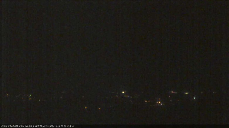Lake Travis webcam, October 14, 2022 9:25 PM CT