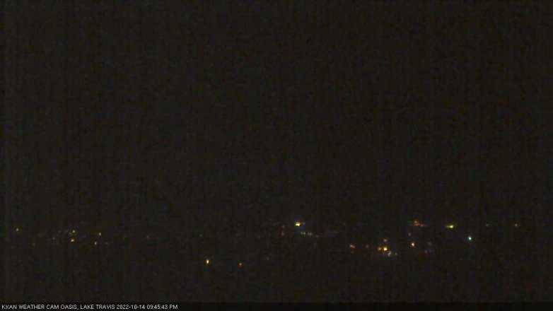 Lake Travis webcam, October 14, 2022 9:45 PM CT