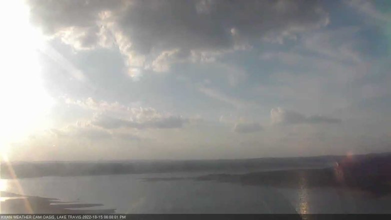 Lake Travis webcam, October 15, 2022 6:00 PM CT