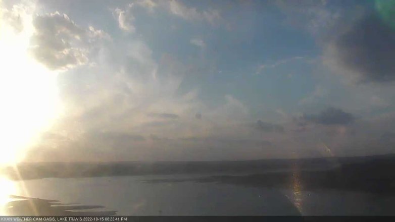 Lake Travis webcam, October 15, 2022 6:25 PM CT