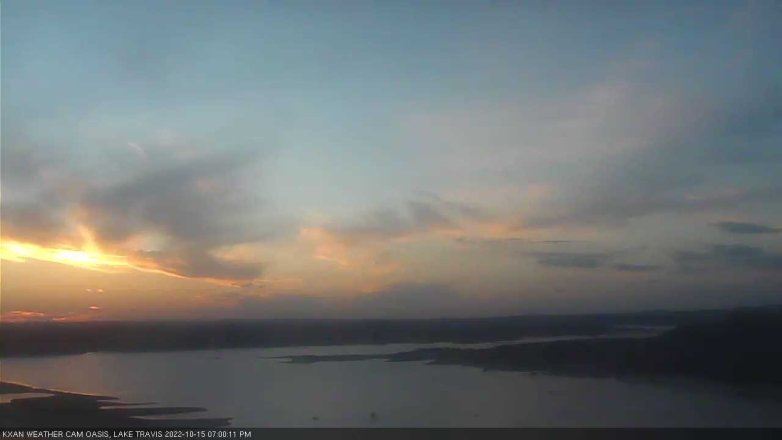Lake Travis webcam, October 15, 2022 7:00 PM CT
